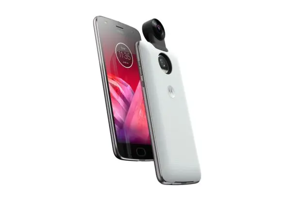 Motorola Z2 Force Edition mit Moto Mod (Foto: Motorola Mobility)