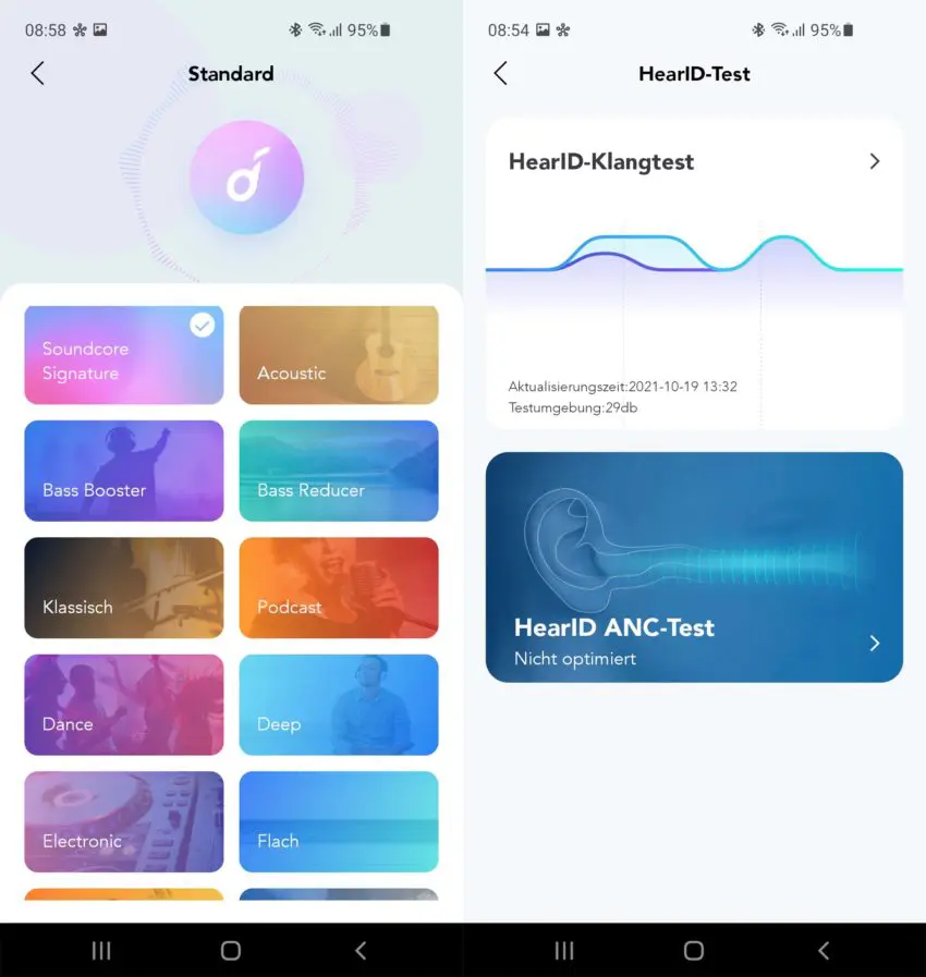 Individuelles Soundprofil für Soundcore Liberty 3 Pro EarBuds & HearID-Test